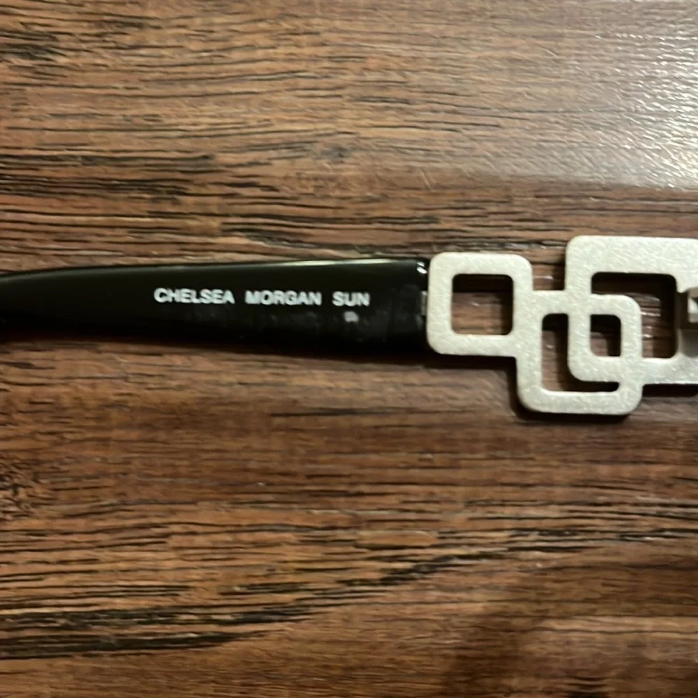 Chelsea Morgan CMS0003 BK 62025-125 Sunglasses Black Square Full Rim Frames